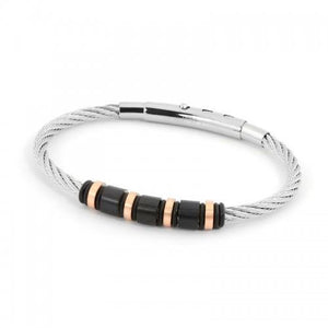 Inspirit adjustable stainless steel bracelet - Callibeau Jewellery