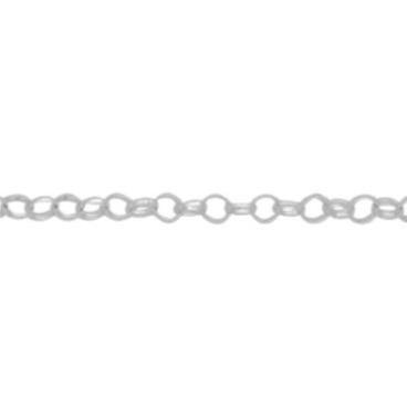 Silver belcher chain, 18
