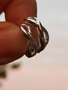 Silver infinity earrings - Callibeau Jewellery