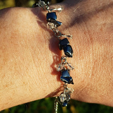 Load image into Gallery viewer, Hematite bracelet with crystals - Callibeau Jewellery
