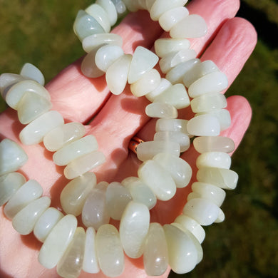 LIMITED EDITION: Chunky New Jade chip necklace, 18