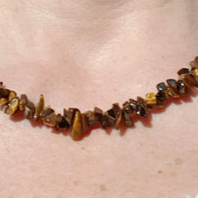 Load image into Gallery viewer, LIMITED EDITION: Tiger Eye chip necklace - 18&quot;/45cm - Callibeau Jewellery

