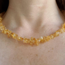 Load image into Gallery viewer, LIMITED EDITION: Citrine chip necklace, 18&quot;/45cm - Callibeau Jewellery
