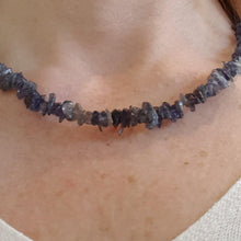 Load image into Gallery viewer, LIMITED EDITION: Iolite chip necklace - 18&quot;/45cm - Callibeau Jewellery
