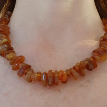 Load image into Gallery viewer, LIMITED EDITION: Rounded Carnelian Chip Necklace - 18&quot;/45cm - Callibeau Jewellery
