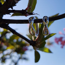 Load image into Gallery viewer, Silver infinity earrings - Callibeau Jewellery
