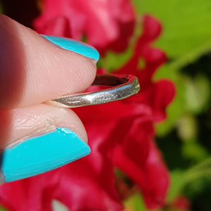 Silver, faceted ring available in various sizes - Callibeau Jewellery