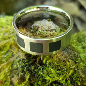 Inspirit stainless steel ring - Callibeau Jewellery