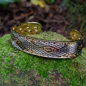 2 coloured cross design magnetic bracelet - Callibeau Jewellery