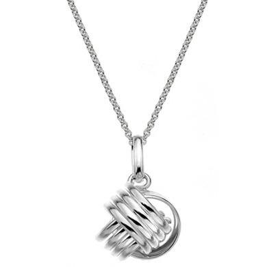 Silver 14mm knot pendant on 45cm silver chain - 3.73g - Callibeau Jewellery