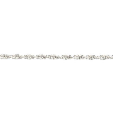 Silver, Prince of Wales rope chain, 18