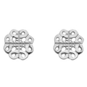 Silver Celtic stud earrings - Callibeau Jewellery