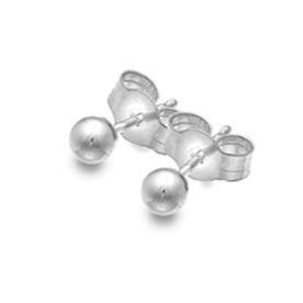 Silver 3mm bead stud earrings - Callibeau Jewellery