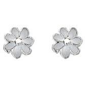 Children's silver daisy stud earrings - Callibeau Jewellery