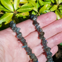 Load image into Gallery viewer, LIMITED EDITION: Labradorite Chip Necklace 18&quot;/45cm - Callibeau Jewellery
