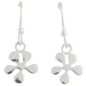 Silver drop flower earrings - Callibeau Jewellery