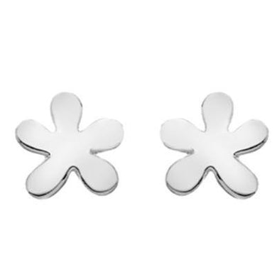 Silver splat stud earrings - Callibeau Jewellery