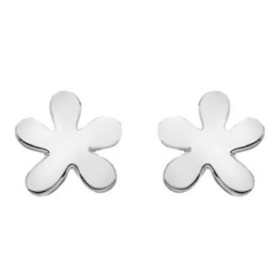 Silver splat stud earrings - Callibeau Jewellery