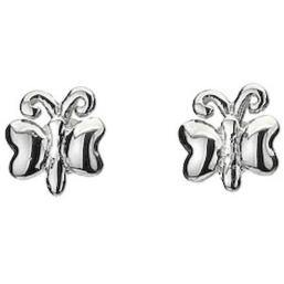 Silver butterfly stud earrings - Callibeau Jewellery