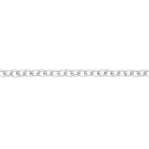 Silver, trace chain, 18"/45cm, gauge 2.19mm, 3.31g - Callibeau Jewellery