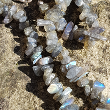 Load image into Gallery viewer, LIMITED EDITION: Labradorite Chip Necklace 18&quot;/45cm - Callibeau Jewellery
