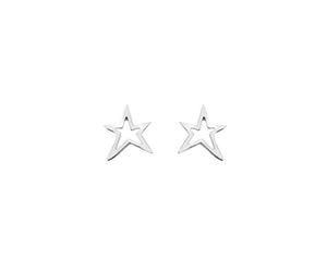 Silver star stud earrings - Callibeau Jewellery