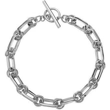 Load image into Gallery viewer, Silver Heritage Collection rectangle bracelet with t-bar - Callibeau Jewellery
