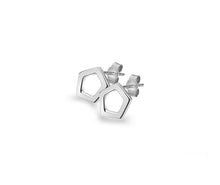 Load image into Gallery viewer, Silver, Quintette Collection, stud earrings - Callibeau Jewellery
