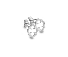 Load image into Gallery viewer, Silver, Rococo Collection, stud earrings - Callibeau Jewellery
