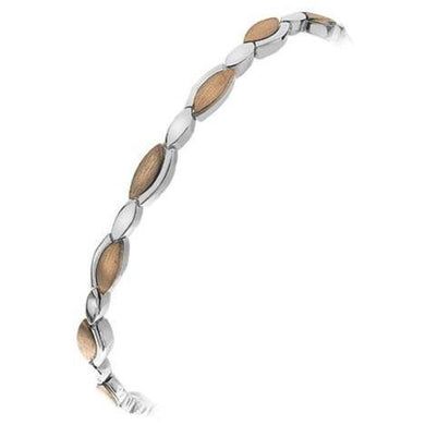 Silver and rose gold plated Roma Collection bracelet - Callibeau Jewellery