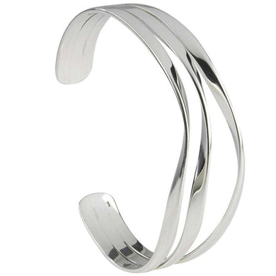 Silver torque bangle - 22g - Callibeau Jewellery