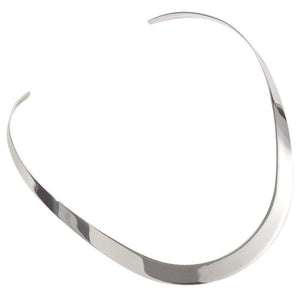Silver torque necklet, 18" - Callibeau Jewellery
