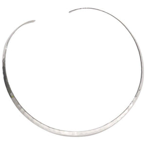 Silver torque necklet 18" - Callibeau Jewellery
