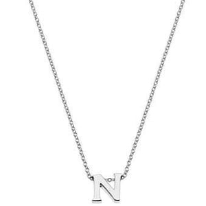 Silver chain with initial - Callibeau Jewellery