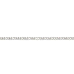 Silver, curb chain, 18"/45cm, gauge 1.37mm, 2.59g - Callibeau Jewellery