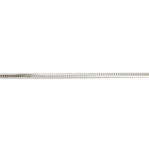 Silver, filed snake chain, 18"/45cm, gauge 1.57mm, 4.74g - Callibeau Jewellery
