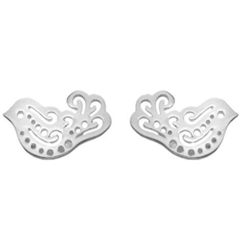 Silver dove stud earrings - Callibeau Jewellery