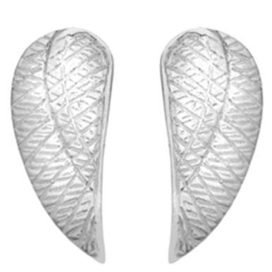 Silver angel wing stud earrings - Callibeau Jewellery