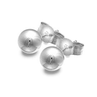 Silver 5mm bead stud earrings - Callibeau Jewellery