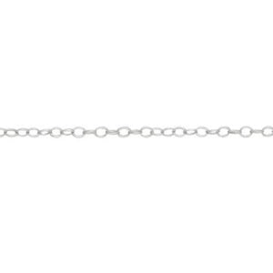 Silver, trace chain, 18"/45cm, gauge 1.56mm, 0.84g - Callibeau Jewellery