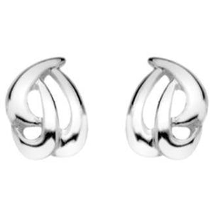 Silver entwined stud earrings - Callibeau Jewellery