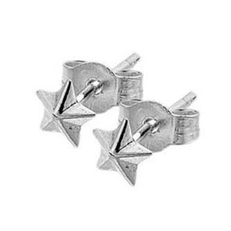 Silver pointy star stud earrings - Callibeau Jewellery