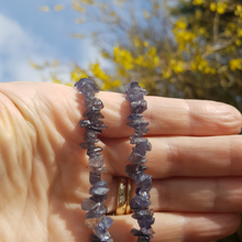 Load image into Gallery viewer, LIMITED EDITION: Iolite chip necklace - 18&quot;/45cm - Callibeau Jewellery

