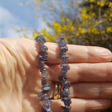 LIMITED EDITION: Iolite chip necklace - 18