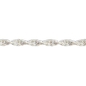 Silver, Prince of Wales rope chain, 18"/45cm, gauge 3.41mm, 9.61g - Callibeau Jewellery