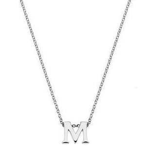 Silver chain with initial - Callibeau Jewellery