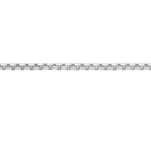 Silver, box belcher chain, 18"/45cm, gauge 2.52mm, 13.43g - Callibeau Jewellery
